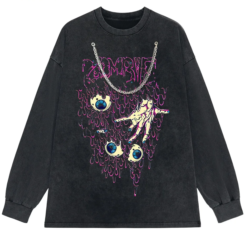 Y2K Zombie Horror Oversized Tee
