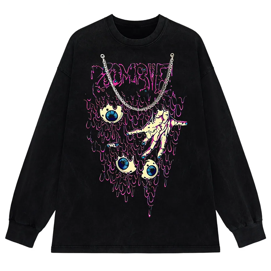 Y2K Zombie Horror Oversized Tee