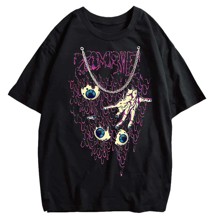 Y2K Zombie Horror Oversized Tee