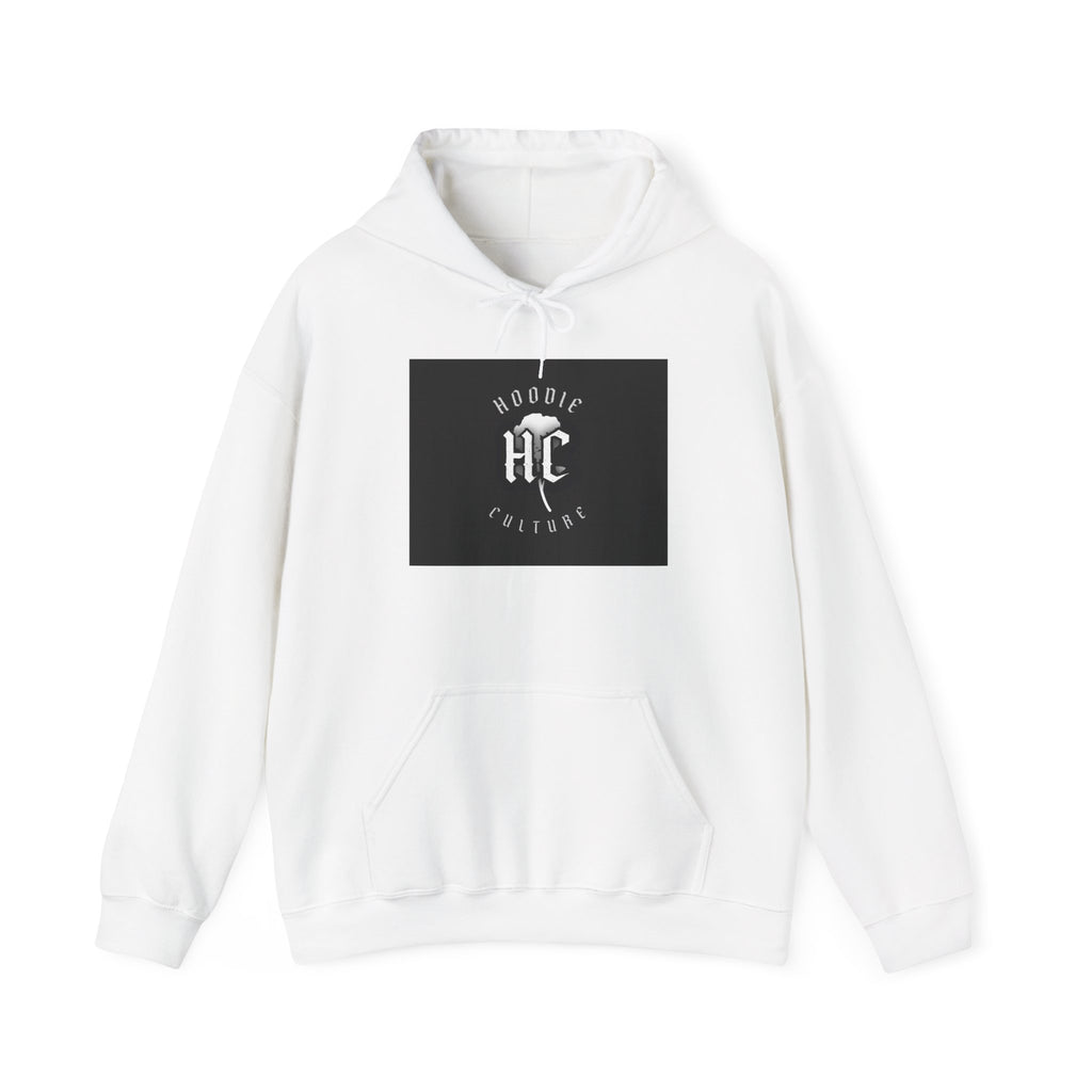 Hoodie Culture HC Logo Hoodie — Retro Monochrome Graphic Hoodie