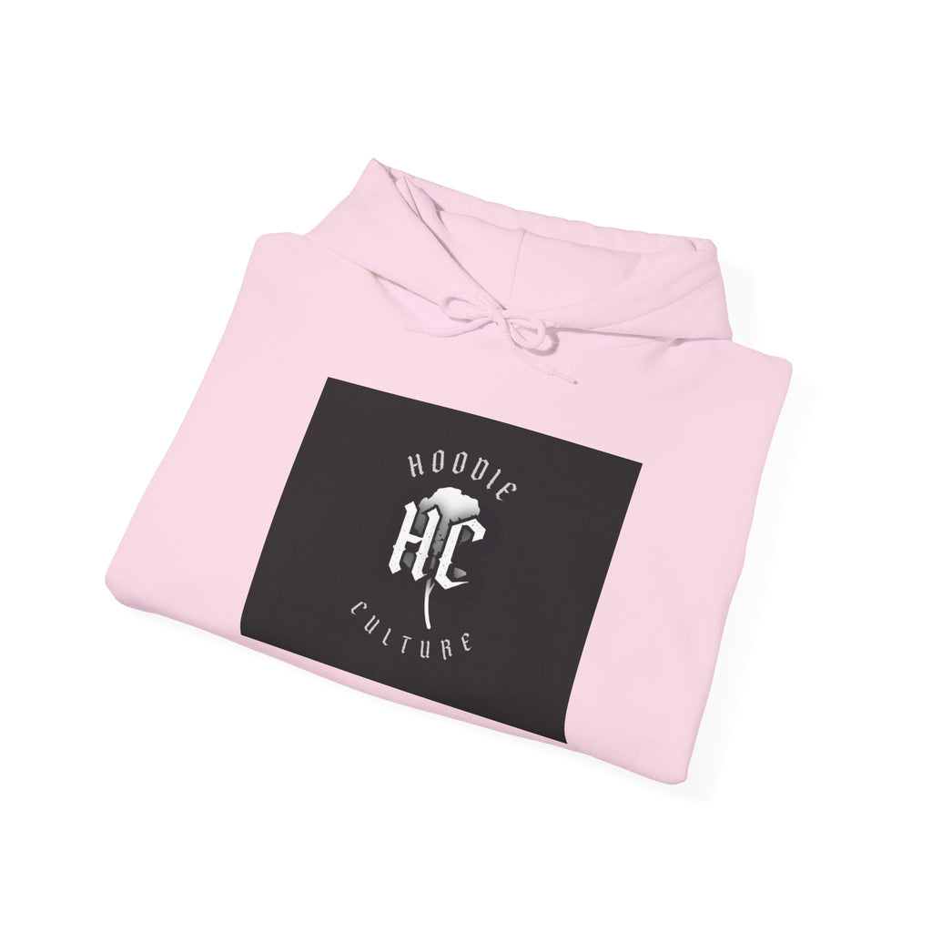 Hoodie Culture HC Logo Hoodie — Retro Monochrome Graphic Hoodie