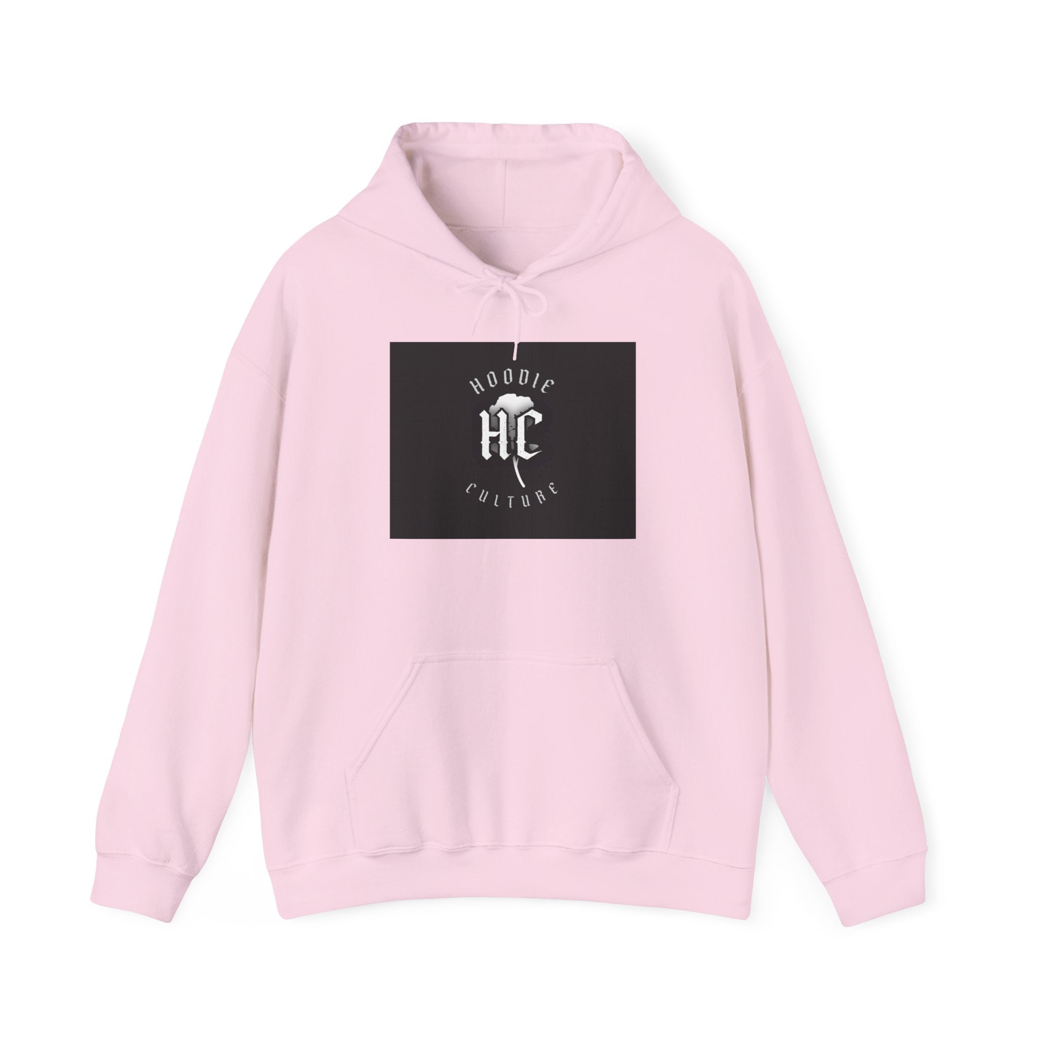Hoodie Culture HC Logo Hoodie — Retro Monochrome Graphic Hoodie