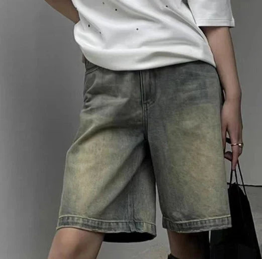 Women's Knee Length Washed Denim | Blue