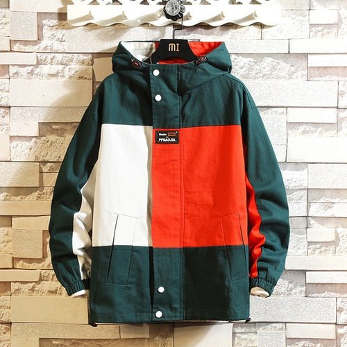 ColourBlock Hooded Jacket - Multicolour