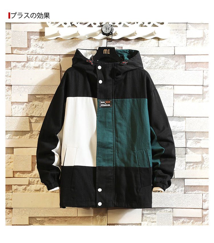 ColourBlock Hooded Jacket - Multicolour