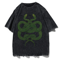 Gothic Dark Cartoon Print T-Shirt Women Harajuku Punk Y2K Streetwear
