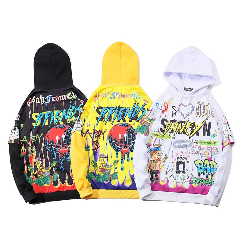 Graffiti Cartoon Hoodie