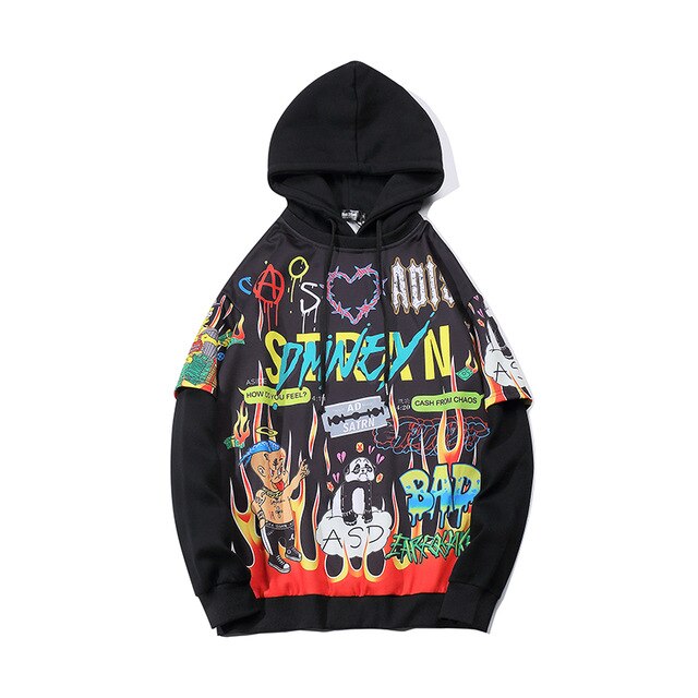 Graffiti Cartoon Hoodie