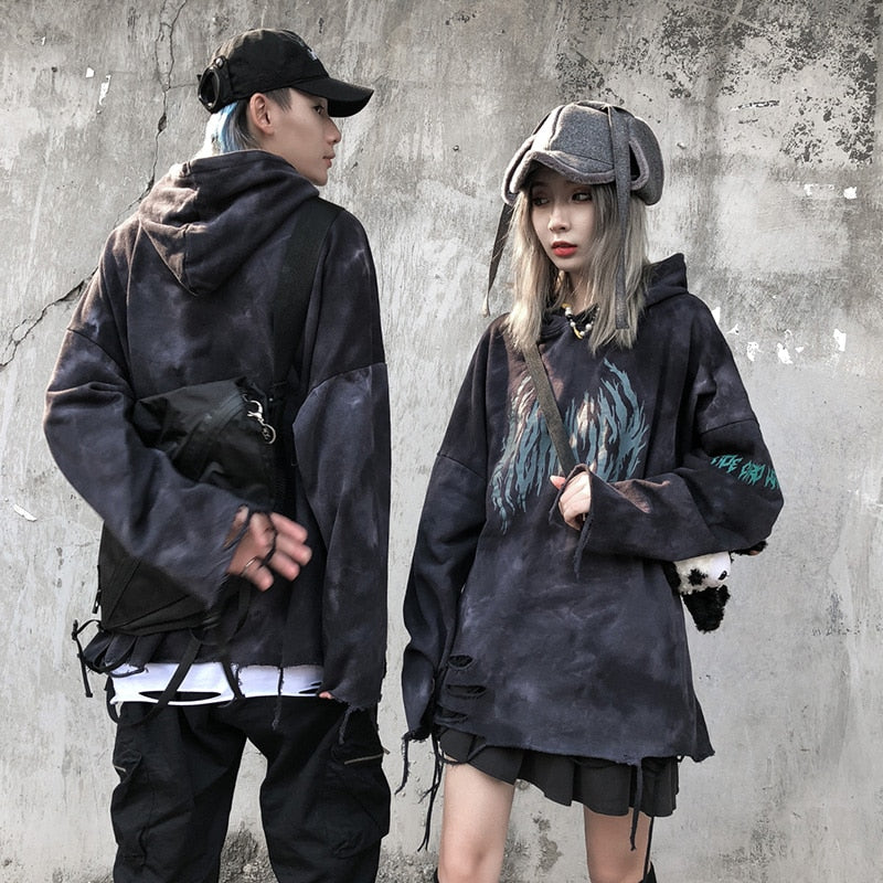 Tie Dye Graphic Hoodie