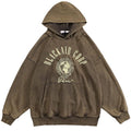 Distressed BlackAir Corp Hoodie